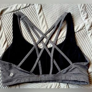 lululemon Free To Be Serene bra - size 10 - Heathered Gray - worn about 20 times
